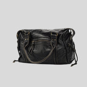 Leather Duffle Handbag