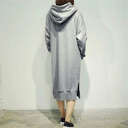 Women's Long Loose Hoodie Dress