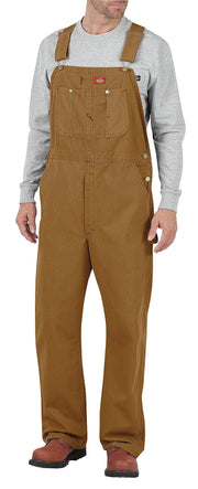 Dickies Men's Bib Overall 38W x 34L Brown Duck