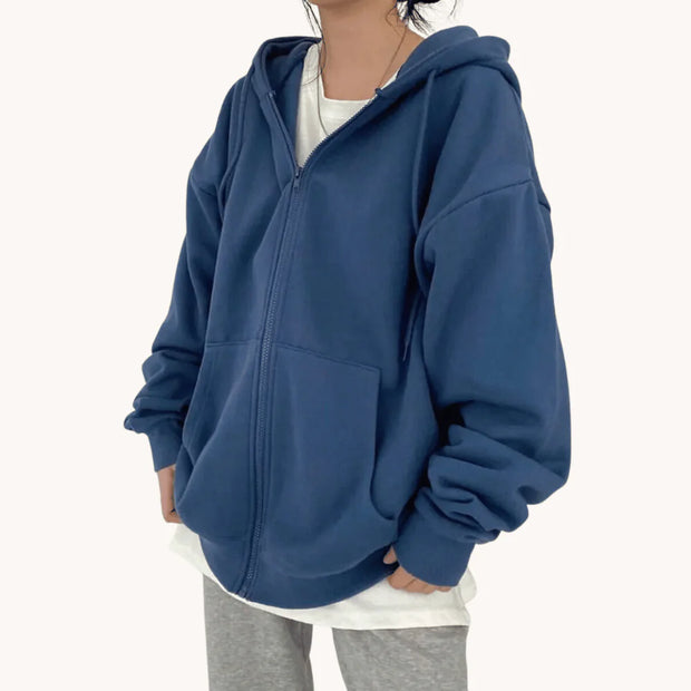 Oversized Zip-Up Hoodie