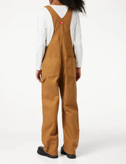 Dickies Men's Bib Overall 38W x 34L Brown Duck