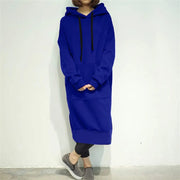 Women's Long Loose Hoodie Dress