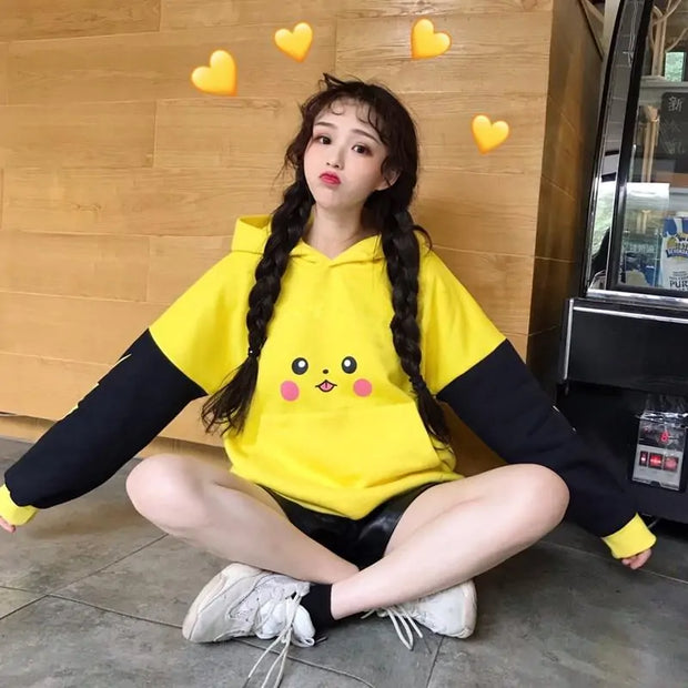 Cute Anime Pikachu Sweatshirt Hoodie