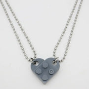 Heart Shaped Pendant Made with Lego Necklace