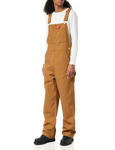 Dickies Men's Bib Overall 38W x 34L Brown Duck