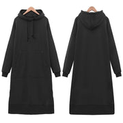 Women's Long Loose Hoodie Dress