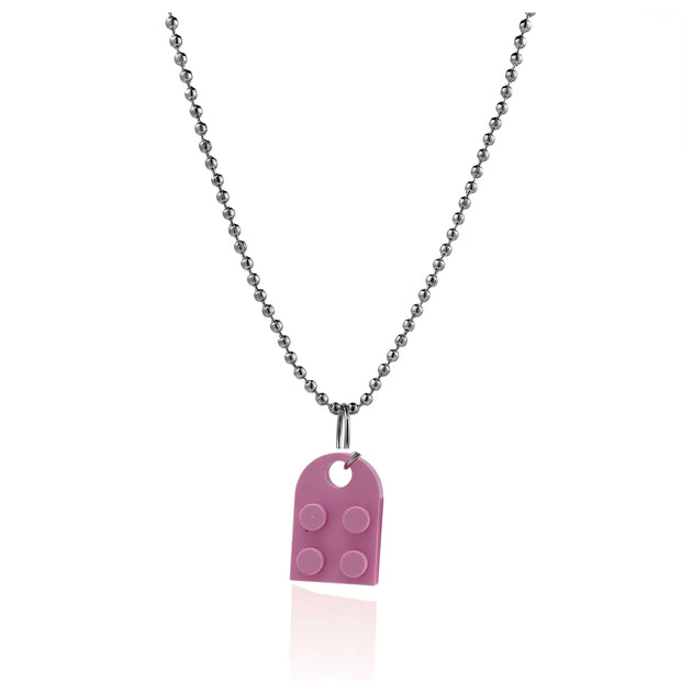 Heart Shaped Pendant Made with Lego Necklace