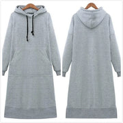 Women's Long Loose Hoodie Dress